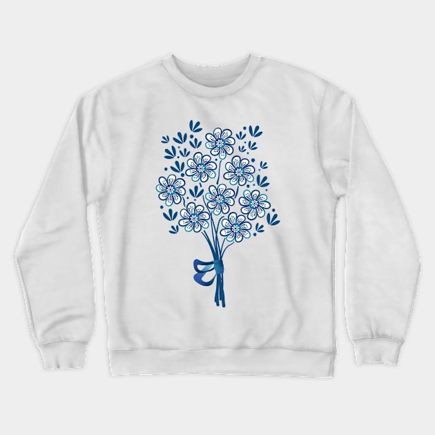 Starflower Bouquet Crewneck Sweatshirt by wildnotions